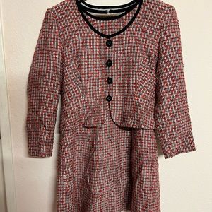 Vintage Elie tahari Style Milani Classe women Dress suit Wool  Made In Japan.